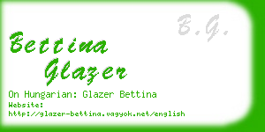 bettina glazer business card